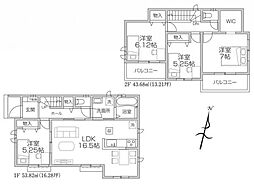 所沢市北原町　新築分譲住宅全5棟C号棟　C号棟