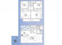 所沢市下富第3　新築分譲住宅全3棟1号棟　1号棟
