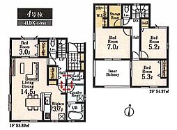 所沢市大字上安松第7期 新築分譲住宅全4棟4号棟 4号棟