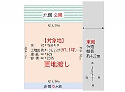 狭山市根岸1丁目　建築条件なし売地