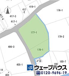 東花尻　古家付き土地