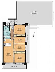 サンハウス鳴海　広々ルーフバルコニー付最上階東南角部屋