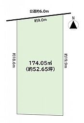 刈谷市半城土中町　整形地52坪