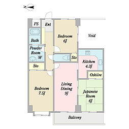 ヴィラ西堀Ｃ棟 0203