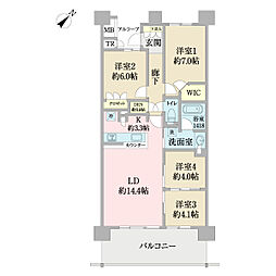クレヴィア京王堀之内パークナードI　2番街