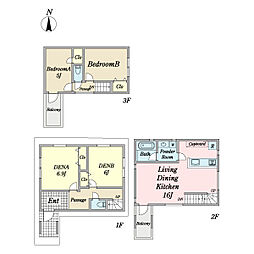 竹ノ塚2丁目新築戸建　B号棟