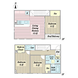 Ｂｌｉｓｓ　Ｖｉｌｌａ　Ｃ棟 0110