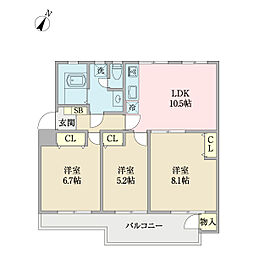 西三田団地3街区4号棟 0401
