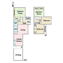 稲敷市犬塚貸家