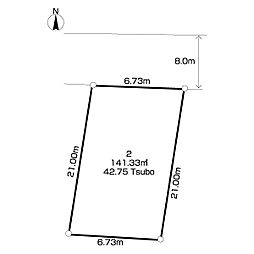 袖ケ浦6丁目土地　2号地
