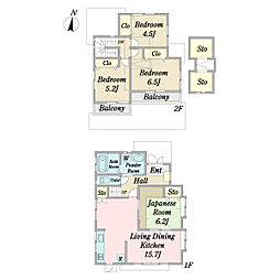清瀬市旭が丘六丁目貸家