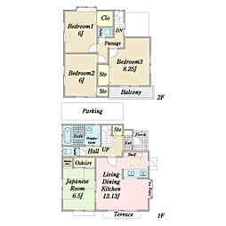 八ヶ崎6丁目戸建 0001