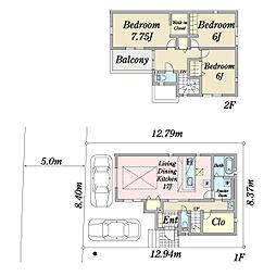 グラファーレ松戸市小金清志町3期 新築戸建