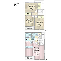 リリーＢ棟 000B