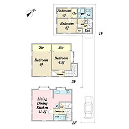 江戸川区北篠崎２丁目の一戸建て