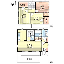 木賀本郷町西賃貸戸建 D
