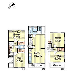 川崎市高津区下作延二丁目　中古戸建