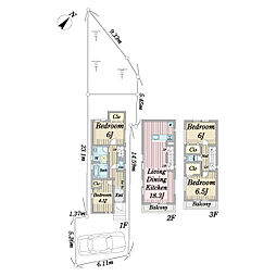 西区浅間町2丁目建築条件付き売地B区画