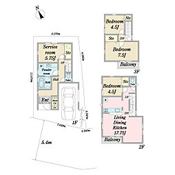江戸川区船堀2丁目新築戸建　1号棟