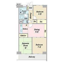 石清水ビューハイツC棟 313