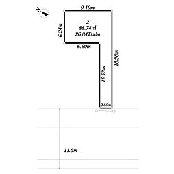 市川市福栄土地　2区画