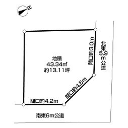 市川市本北方1丁目土地