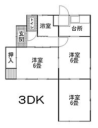 犬伏上町貸家3ＤＫ 1号棟