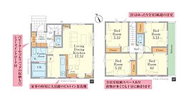 越谷市赤山町三丁目　全1棟　新築一戸建て