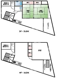 岡部ビル3F・4F貸家 3F・4F