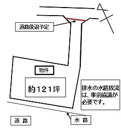 東松山市　松山土地約121坪