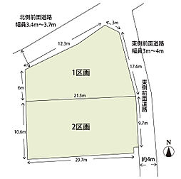 飯能市岩沢樋ノ口　土地　1区画