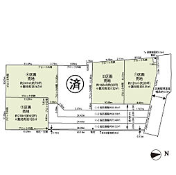 飯能市笠縫　土地　4区画