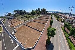 南方位の両面道路の空間　ブリエガーデン新光第4　7区画