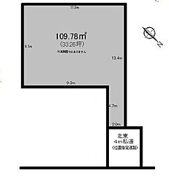 入間市扇台5丁目　建築条件無し売地