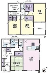 狭山市広瀬台第12 全4棟　1号棟