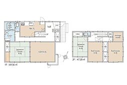 中古戸建　土地64坪　カースペース3台狭山市北入曽