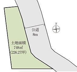 柏市大青田字稲荷山　土地