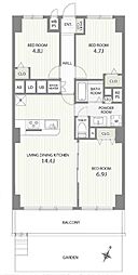 グリーンヒル草加松原　1階部分