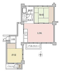 草加旭町団地10号棟 2階部分