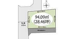 草加市北谷3丁目　建築条件無し売地