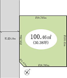 越谷市花田1丁目　土地