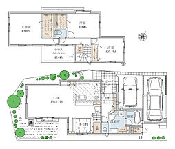 ポラスの旧分譲住宅三郷市中央1丁目 　中古戸建