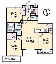 ツアンガーデン　Ａ棟 A0305