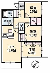 シャーメゾン宇多津　Ｂ棟 B101