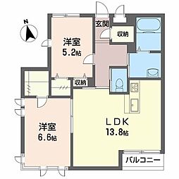 シャーメゾンガーデン福島　Ｂ棟 B201