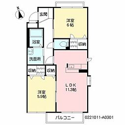 シャーメゾンＪ・Ｋ　Ａ棟 A0301