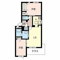 シャーメゾン　サワヴィラージュII　Ｂ 0106