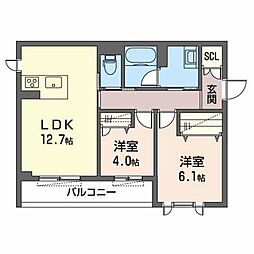 シャーメゾン西朱雀 0201