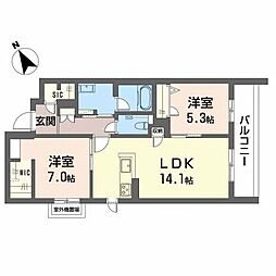 シャーメゾンエスポワール帝塚山 0201