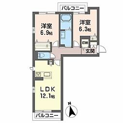 プランドール南矢野目 205